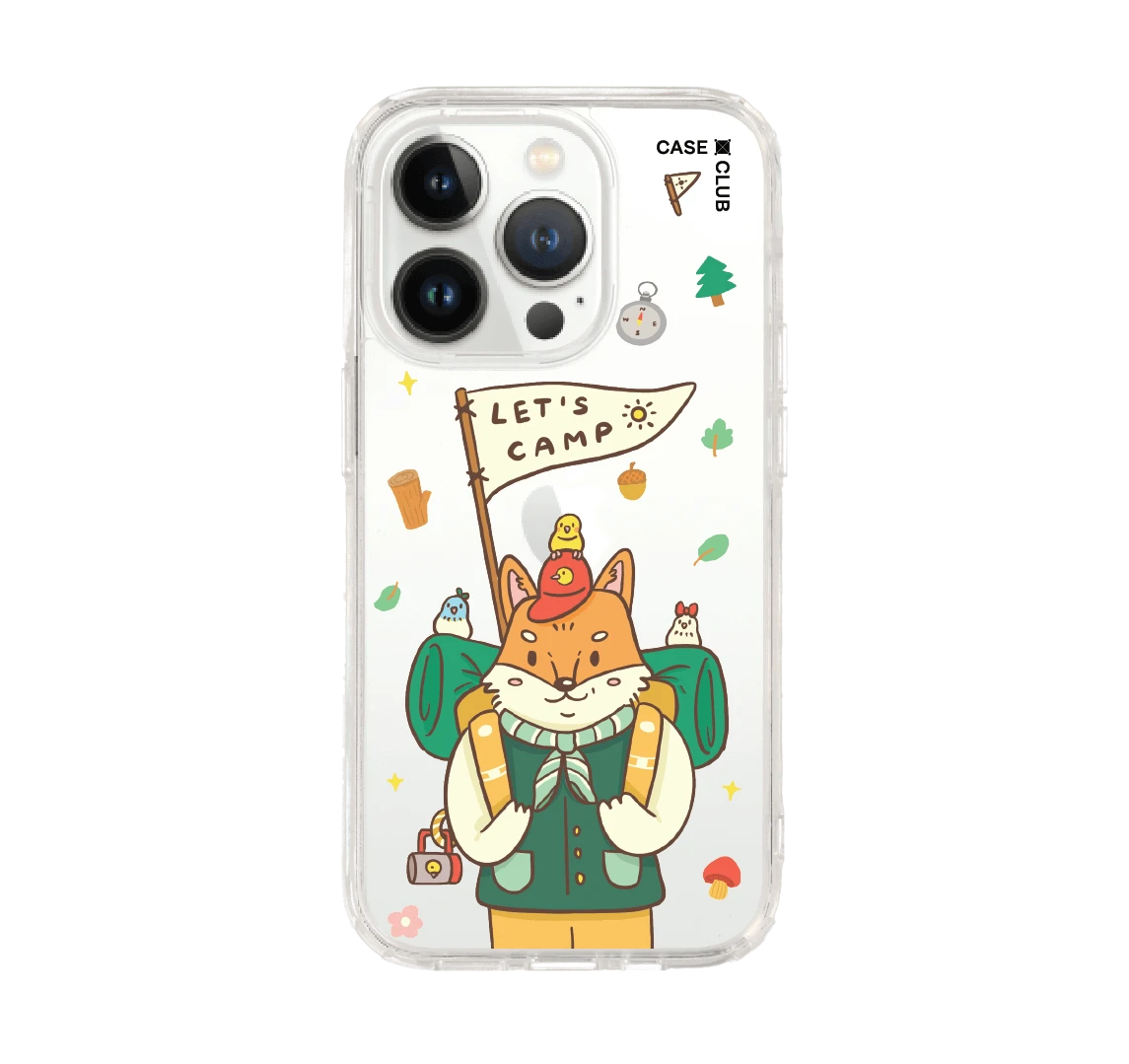 เคสใส iphone 14 pro จิ้งจอกแคมป์ปิ้ง